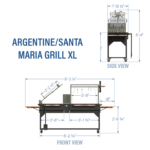 Backyard Discovery Argentine Santa Maria XL Charcoal Grill with Adjustable Grate - Image 3