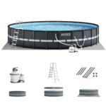 Intex Ultra XTR 18ft x 52in Round Above Ground Pool Set with Sand Filter Pump