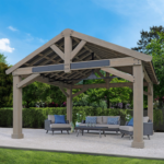 Yardistry 16x14 Timber Frame Pavilion with Aluminum Roof - Image 3