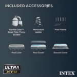 Intex Ultra XTR 32ft x 16ft x 52in Rectangular Above Ground Pool Set with Sand Filter Pump - Image 4