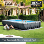 Intex Ultra XTR 32ft x 16ft x 52in Rectangular Above Ground Pool Set with Sand Filter Pump - Image 3
