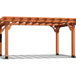 Backyard Discovery Beaumont 16 ft. x 12 ft. Cedar Wood Pergola with PowerPort - Image 2