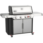 Weber Genesis S-435 4 Burner Propane Gas Grill with Sear Zone & Side Burner – Stainless Steel - Image 2