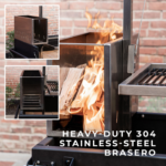 Backyard Discovery Argentine Santa Maria Charcoal Grill with Adjustable Grate - Image 4