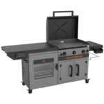 Blackstone Bronco 28 XL Griddle & Vertical Pellet Smoker Combo