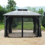 Outdoor Villa Courtyard Pavilion, Tent Garden Pavilion, Outdoor Sunshade Courtyard Awning Gazebo Canopy Tent for Backyard, Patio