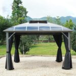 Outdoor Villa Courtyard Pavilion, Tent Garden Pavilion, Outdoor Sunshade Courtyard Awning Gazebo Canopy Tent for Backyard, Patio - Image 3