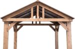 Sunjoy Hudson Cedar Pavilion Wooden - Image 3