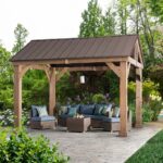 Sunjoy Hudson Cedar Pavilion Wooden