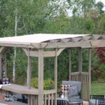 Yardistry 10x14 Madison Cedar Pergola with Removable Snap-on Sunshade, Timber Gray Wood Stain Visit the Yardistry Store - Image 4