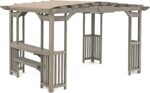 Yardistry 10x14 Madison Cedar Pergola with Removable Snap-on Sunshade, Timber Gray Wood Stain Visit the Yardistry Store - Image 7