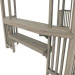 Yardistry 10x14 Madison Cedar Pergola with Removable Snap-on Sunshade, Timber Gray Wood Stain Visit the Yardistry Store - Image 8