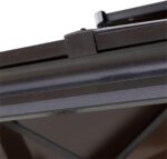 YWMLFZ Outside Porch Pergola Canopy W/ 6 Hooks for Utensils & Venting Roof，for Outdoor BBQ and Enjoy A Party - Image 7