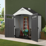 Suncast Vista 7 ft. x 4 ft. Resin Storage Shed (Model BMS7404) - Image 3