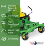 John Deere Z325E 48 in. 24 HP V-Twin Zero-Turn Riding Lawn Mower - Image 2