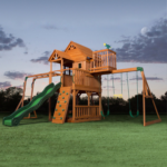 Backyard Discovery Skyfort II Cedar Wooden Swing Set - Image 2