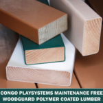 Congo Monkey Playsystem #1 with Swing Beam Outdoor Wooden Playset – Green & Sand - Image 2