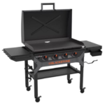 Blackstone Iron Forged 4-Burner Liquid Propane Outdoor Griddle with Hood – Black