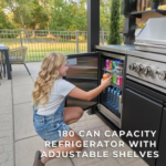 Backyard Discovery Fusion Flame 2 Outdoor Kitchen with 5-Burner Propane Grill, Pizza Oven & Refrigerator - Image 2