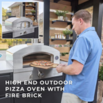 Backyard Discovery Fusion Flame 2 Outdoor Kitchen with 5-Burner Propane Grill, Pizza Oven & Refrigerator - Image 3