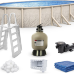 Lake Effect Pools Meadows Reprieve 18 ft. x 33 ft. Oval Above Ground Swimming Pool Bundle – 52 in - Image 2