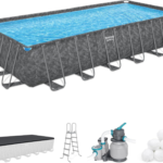 Bestway APX 365 24 ft. x 12 ft. x 52 in. Rectangular Above Ground Pool Set - Image 2