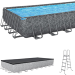 Bestway APX 365 31 ft. 4 in. x 16 ft. x 52 in. Rectangular Above Ground Pool Set - Image 2