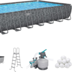 Bestway APX 365 31 ft. 4 in. x 16 ft. x 52 in. Rectangular Above Ground Pool Set - Image 3
