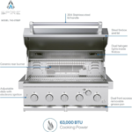 SPIRE 30-Inch Built-In 5 Burner Dual Fuel Gas Grill - Image 2