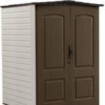 Rubbermaid 5 ft. x 4 ft. Medium Vertical Resin Outdoor Storage Shed with Floor - Image 2