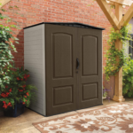 Rubbermaid 5 ft. x 4 ft. Medium Vertical Resin Outdoor Storage Shed with Floor