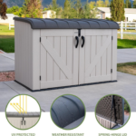 Lifetime 561 Gallon Large Horizontal Outdoor Deck Storage Box - Image 2