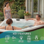 Lifesmart Spas LS300 Plus 2-Person Plug and Play Hot Tub with 17 Jets & Ozonator - Image 2